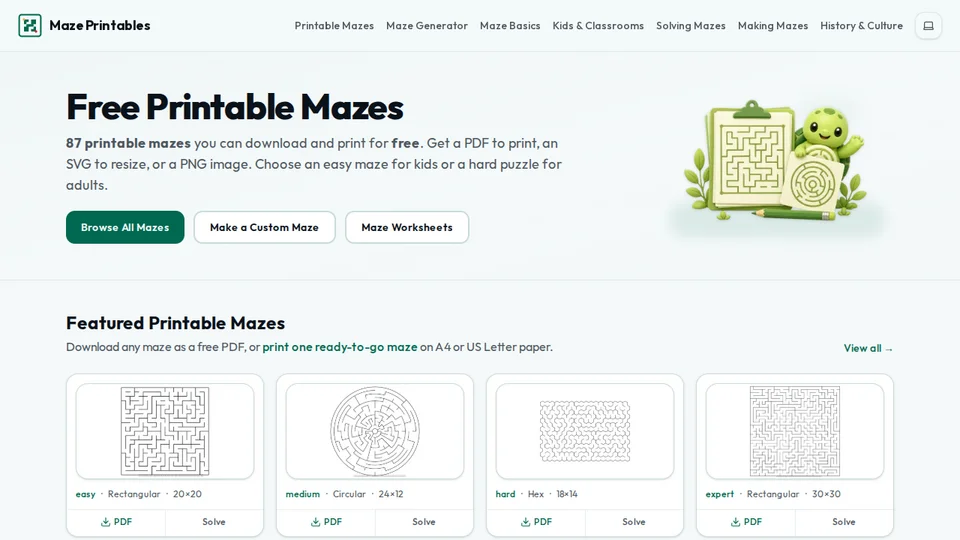 Maze Printables screenshot 1